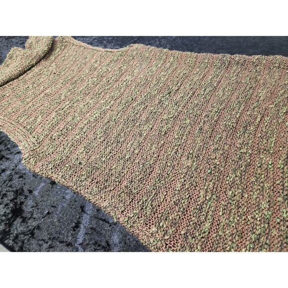 Cecile Benac Womens Turtleneck Knitted Top Brown & Green- Size Small - Picture 4 of 10